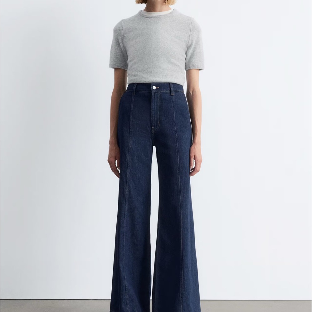 & Other Stories Boot-Cut Wrap Seam Jeans size 44 - Picture 1 of 9